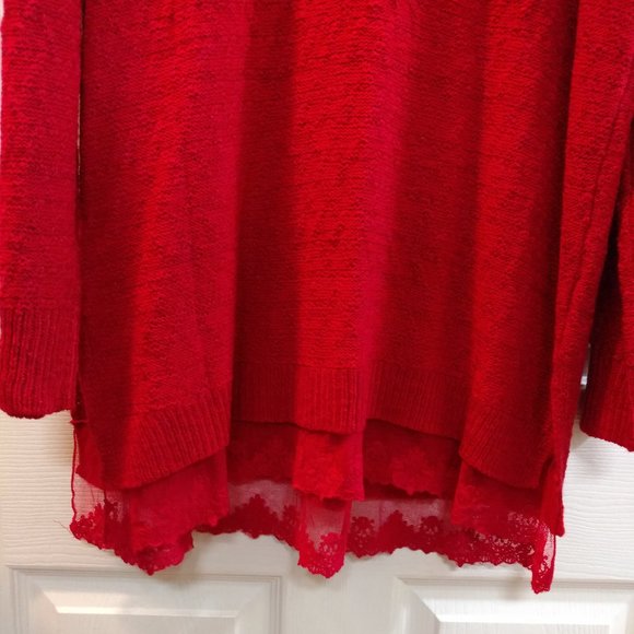 ** HOST PICK ** NWOT - Women's Red Plus Size 3X Tunic Sweater - Picture 6 of 7